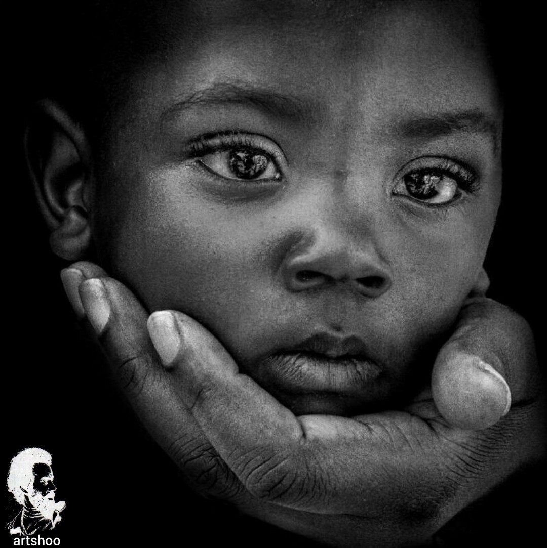 مدل کودک سیاه قلم